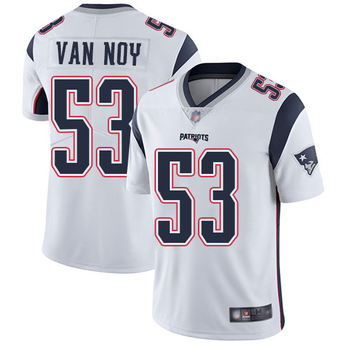 New England Patriots Football 53 Vapor Untouchable Limited White Men Kyle Van Noy Road NFL Jersey